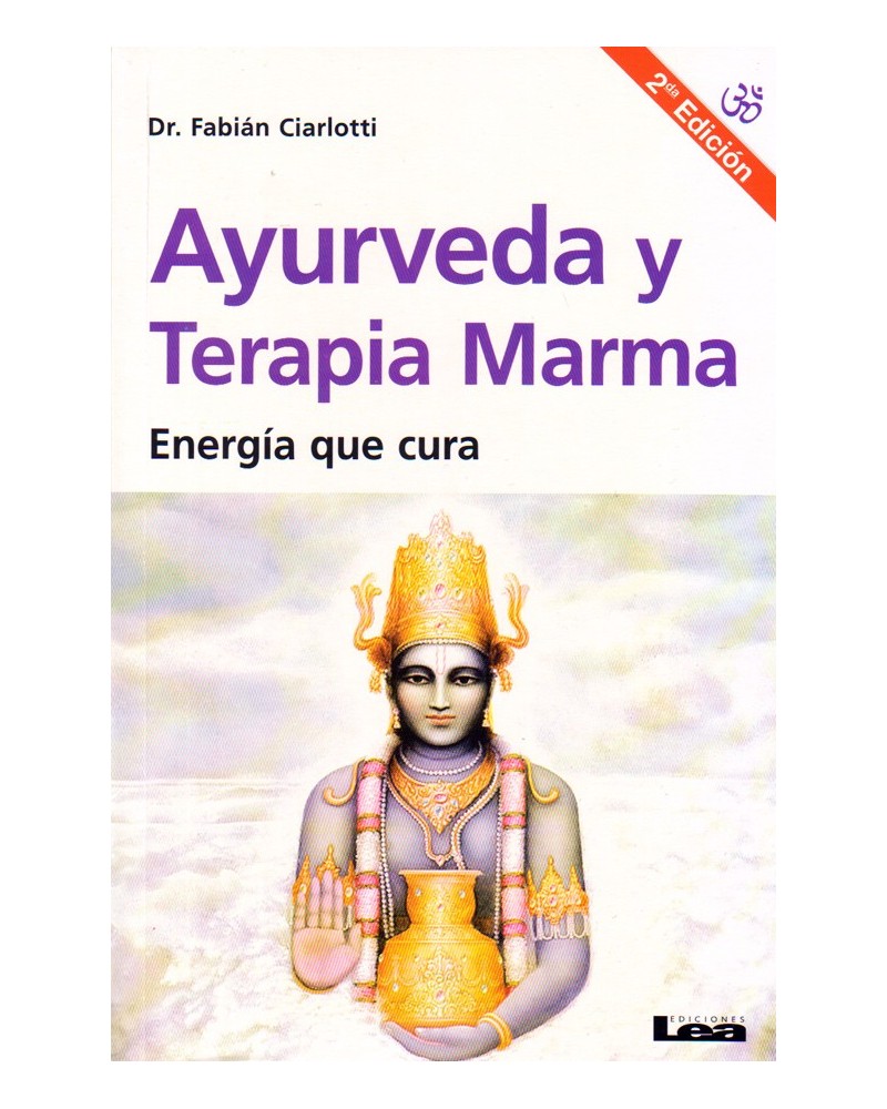 portada Ayurveda y terapia Marma (Energía que cura), por Fabián Ciarlotti, ISBN: 9789876344173