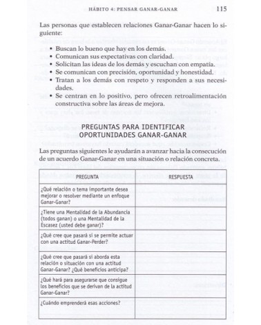 Los 7 hábitos de la gente altamente efectiva. Cuaderno de trabajo. Por Stephen R. Covey. ISBN 9788449330490