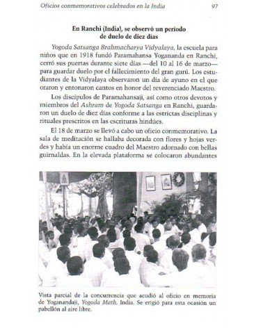 Paramahansa Yogananda in memóriam (Paramahansa Yogananda) Ed. Self-Realization Fellowship  ISBN: 9780876121337