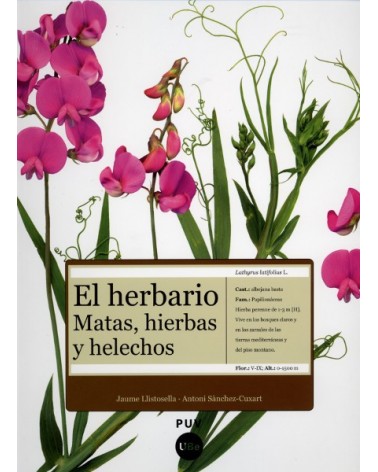 El herbario: matas, hierbas y helechos, por Jaume Llistosella & Antoni Sànchez-Cuxart, Ed. Universidad de Valencia
