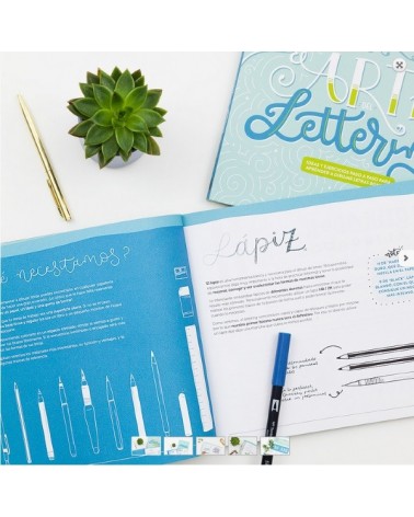 El arte del lettering, por Happy Letters (Marta Velázquez). Editorial Sirio