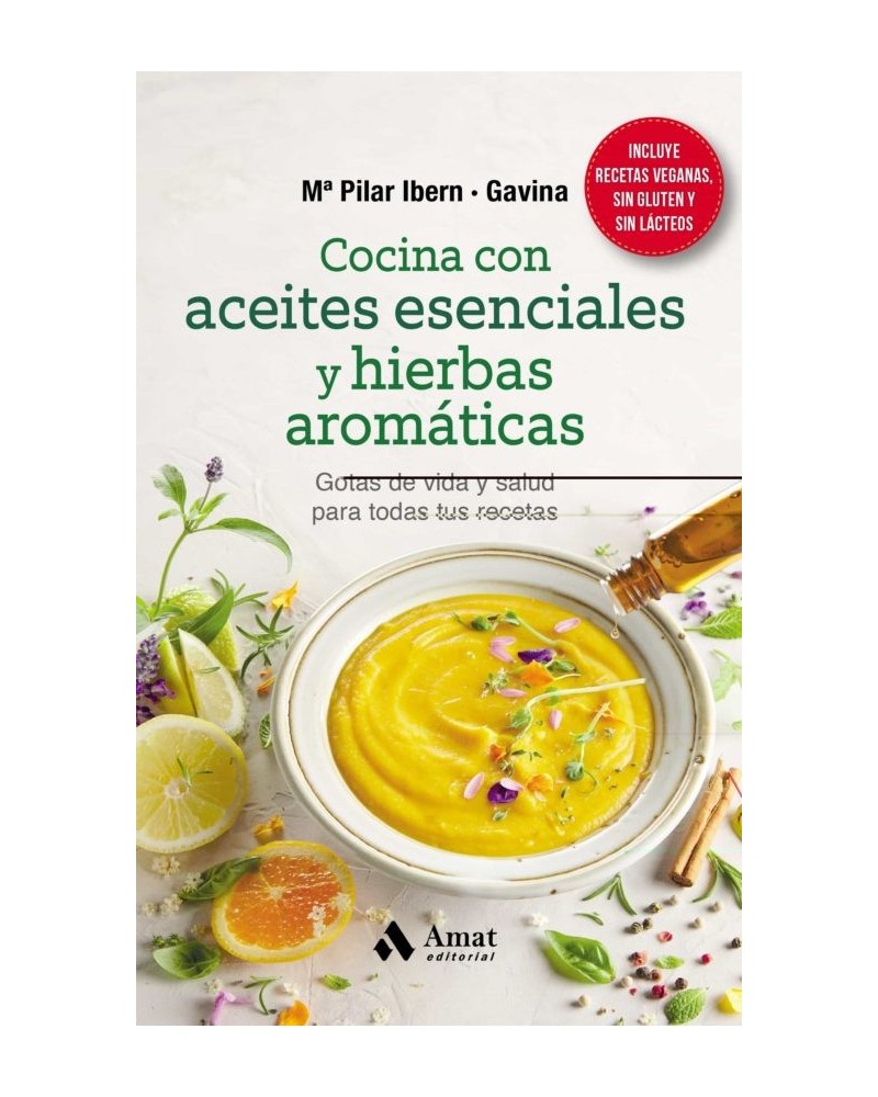 Cocina con aceites esenciales y hierbas aromáticas